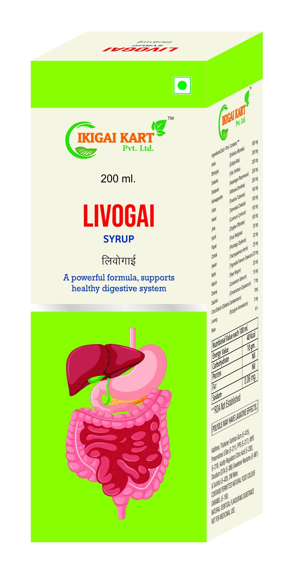 LIVOGAI - 200 ML BOTTLE