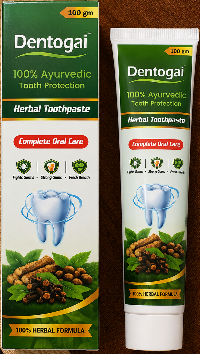 DENTOGAI - HERBAL-TOOTHPASTE - 100 GM